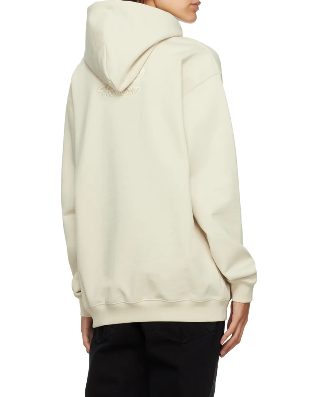 Logo Embroidered Cotton Hoodie