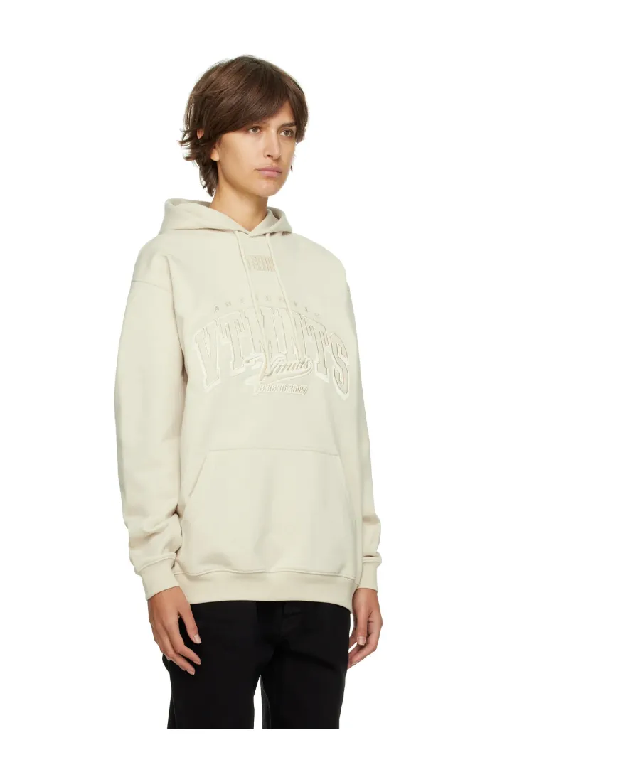 Logo Embroidered Cotton Hoodie