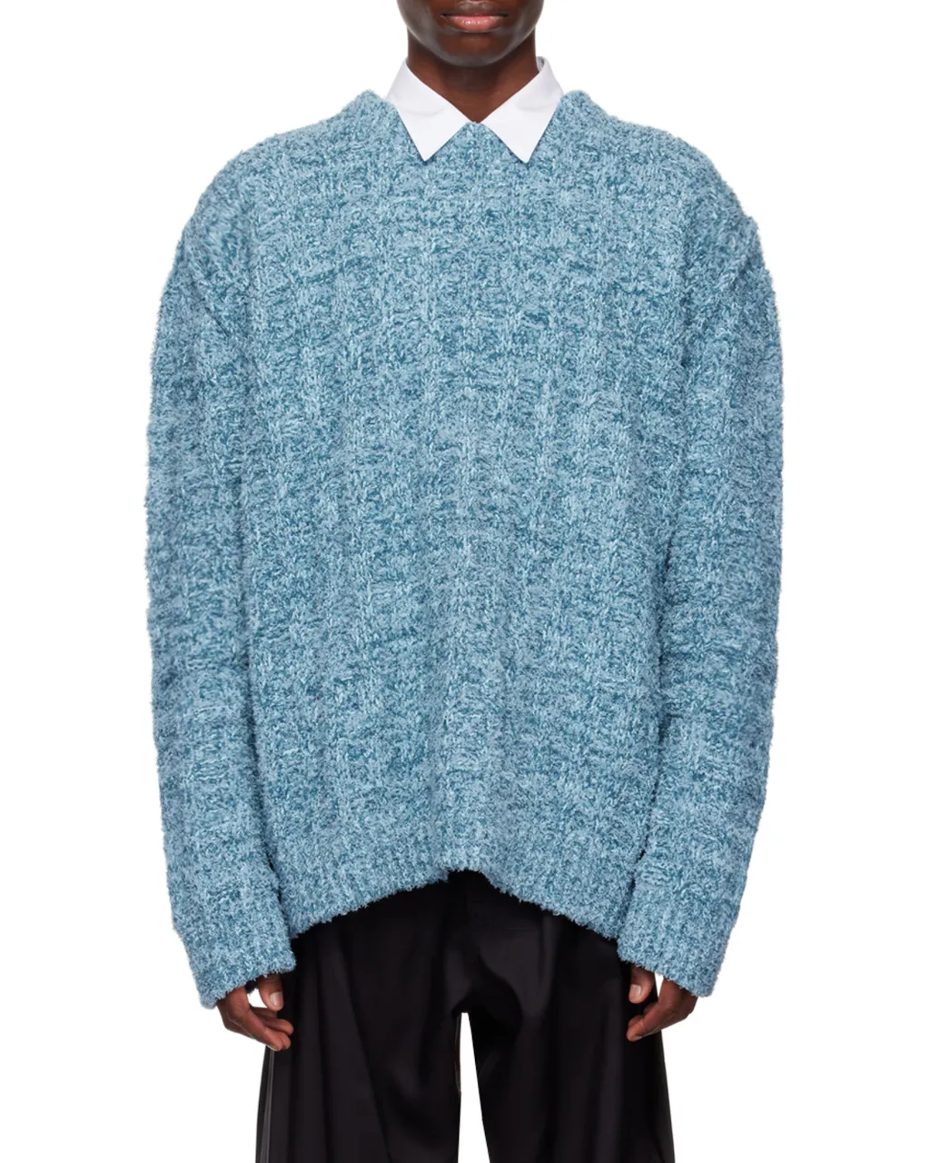 Ribbed-Knit Crew-Neck Jumper