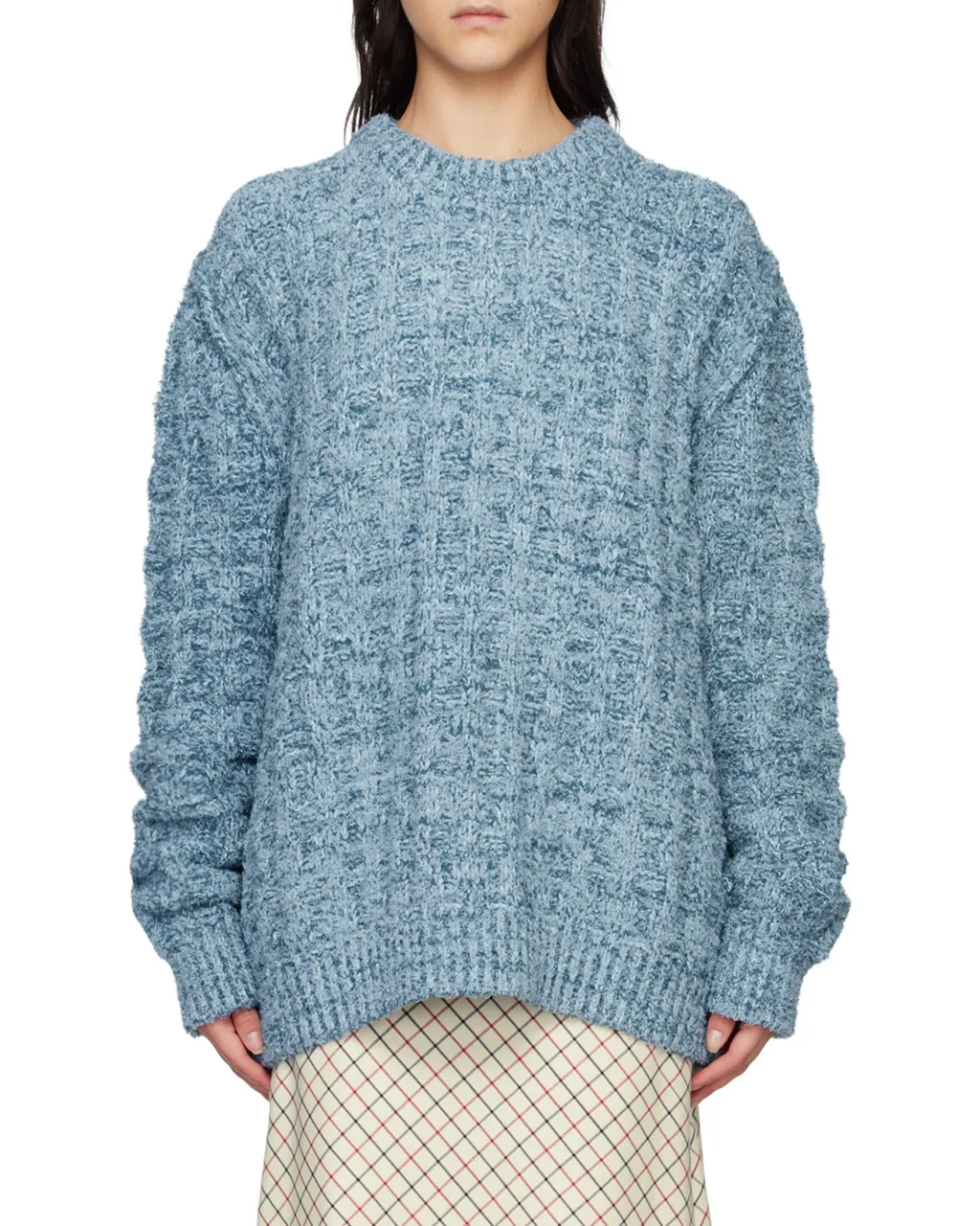 Ribbed-Knit Crew-Neck Jumper