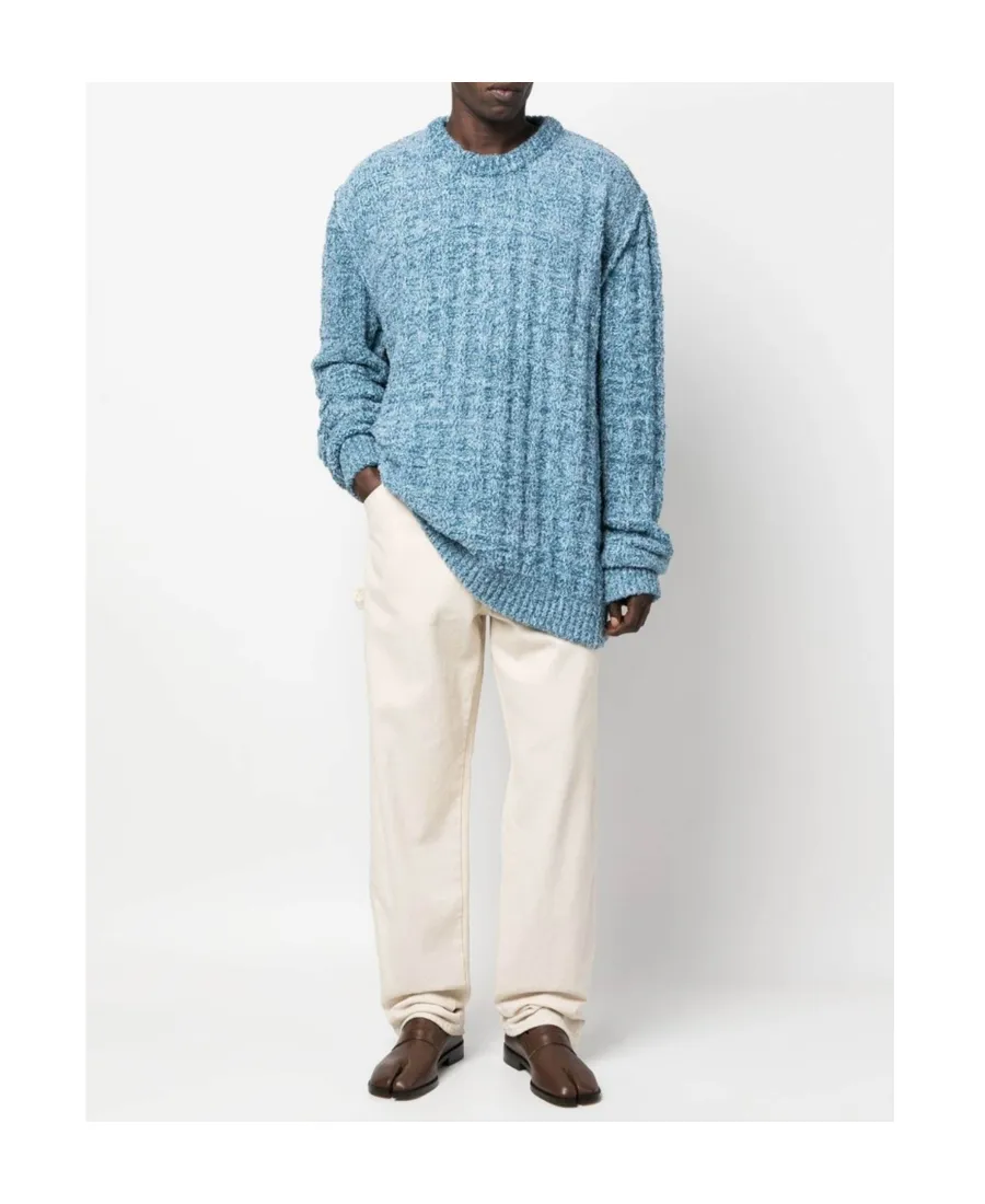 Ribbed-Knit Crew-Neck Jumper