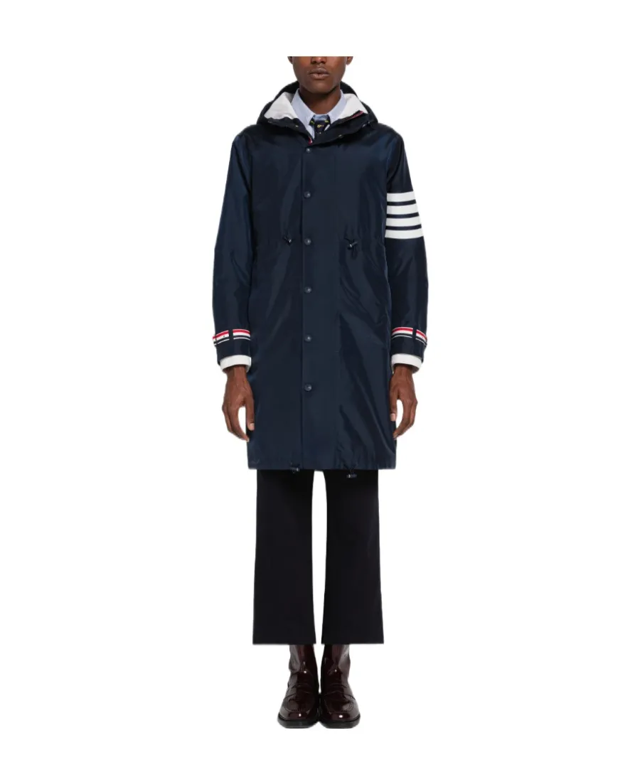 4-Bar Hooded Coat