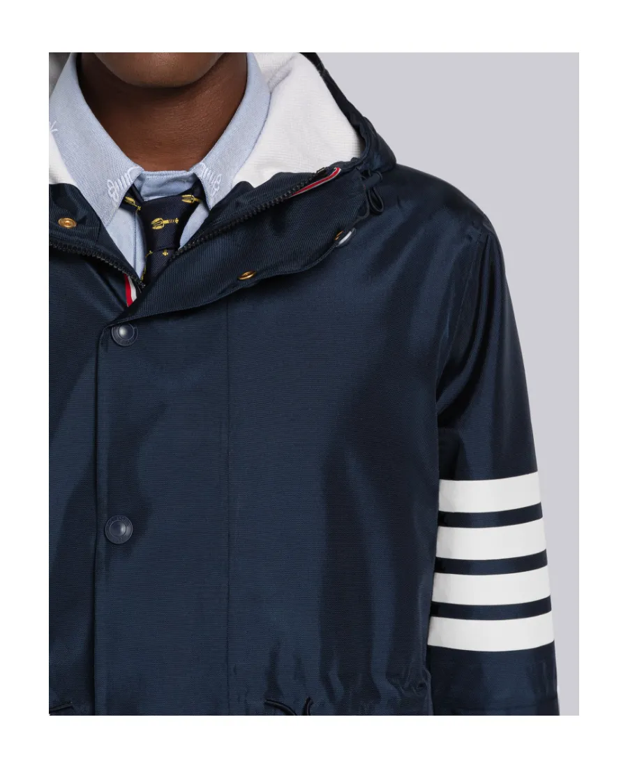 4-Bar Hooded Coat