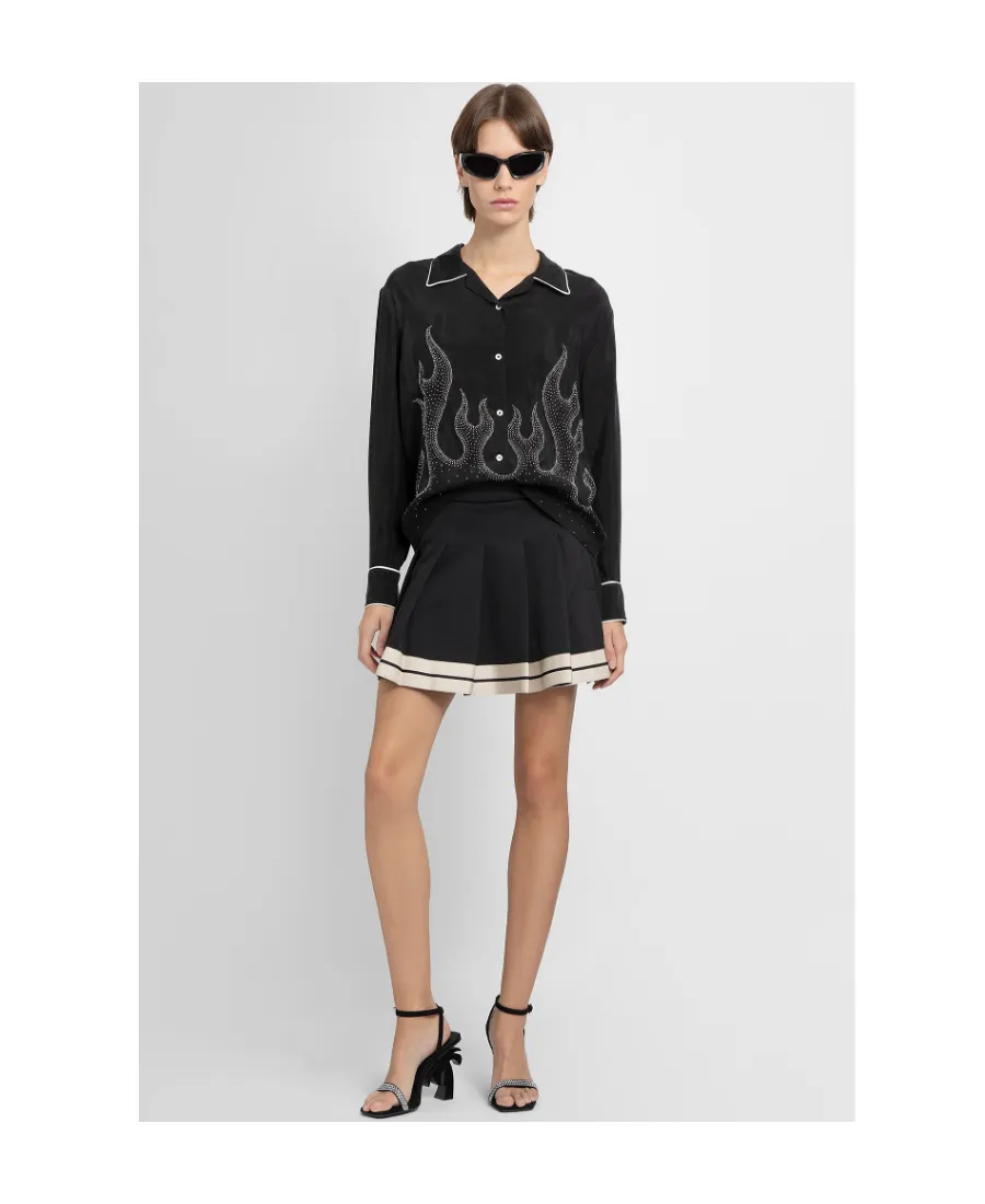 Flame-Embroidered Shirt
