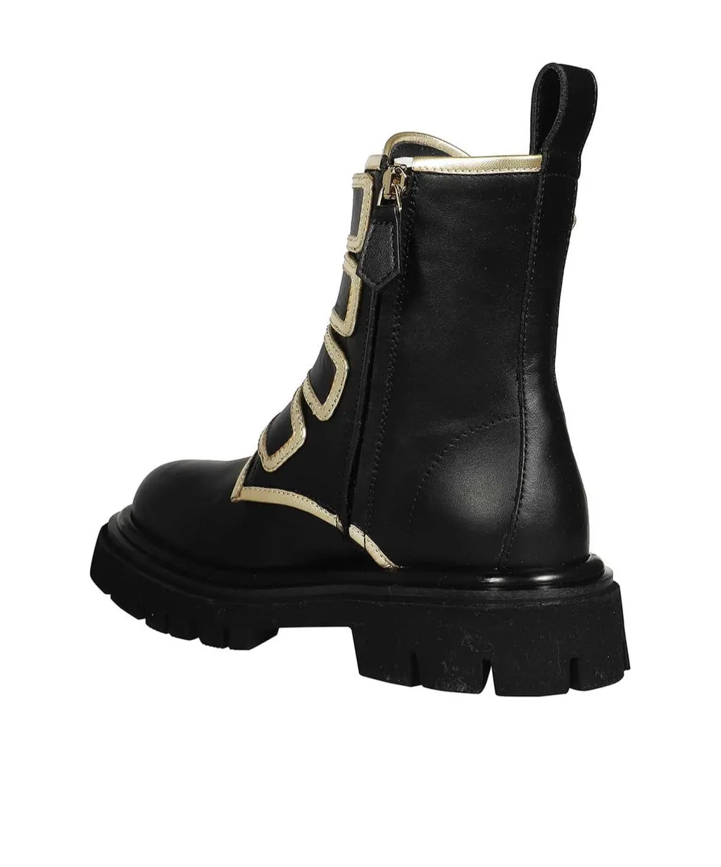 Side-Buckle Ankle Boots