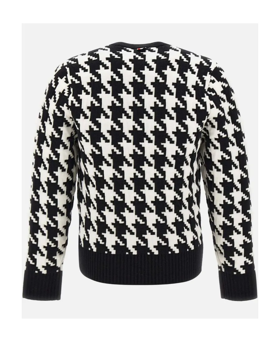 Houndstooth-Jacquard Jumper