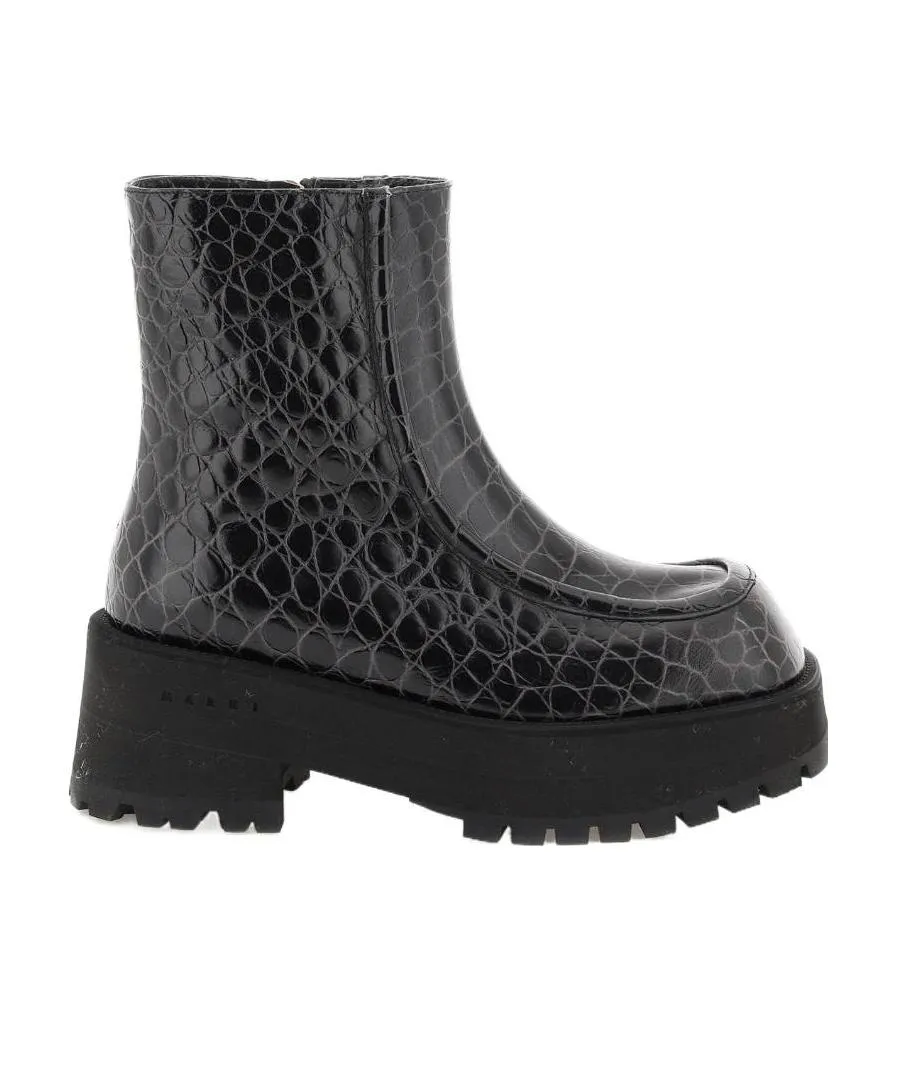 Marni Chelsea Side-Zip Platform Boots