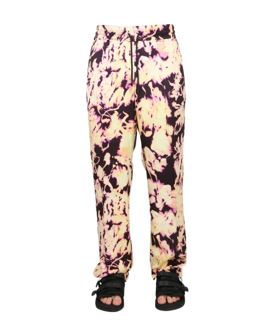 Dries Van Noten Graphic Printed Drawstring Trousers