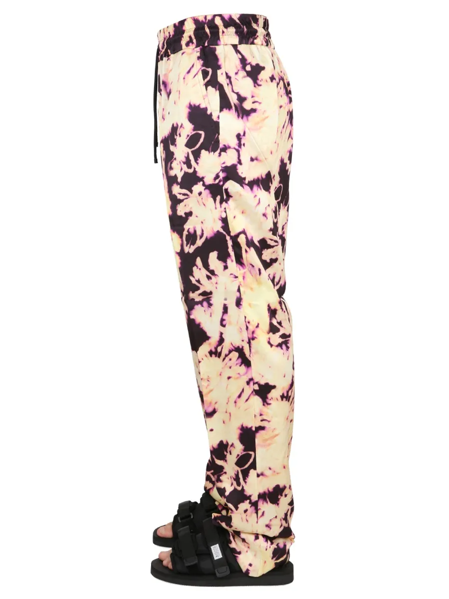 Dries Van Noten Graphic Printed Drawstring Trousers