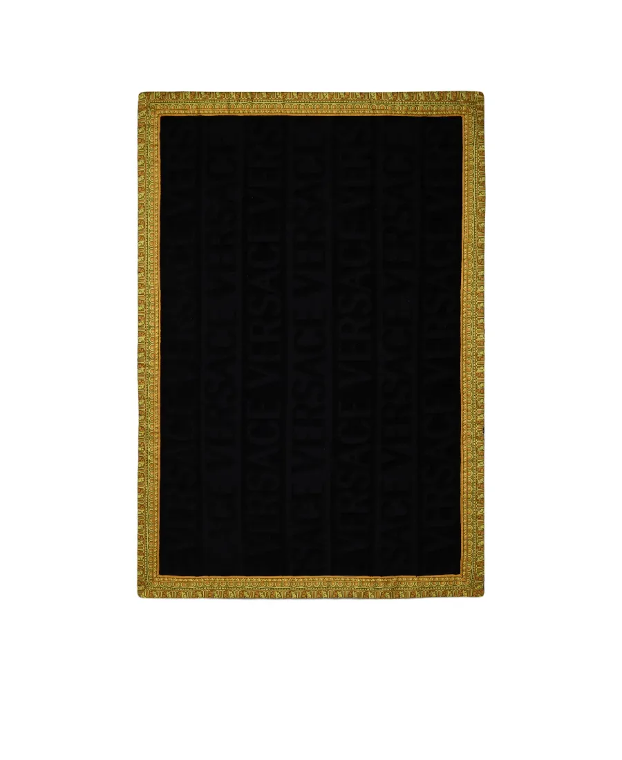Logo-Jacquard Cotton Bathmat