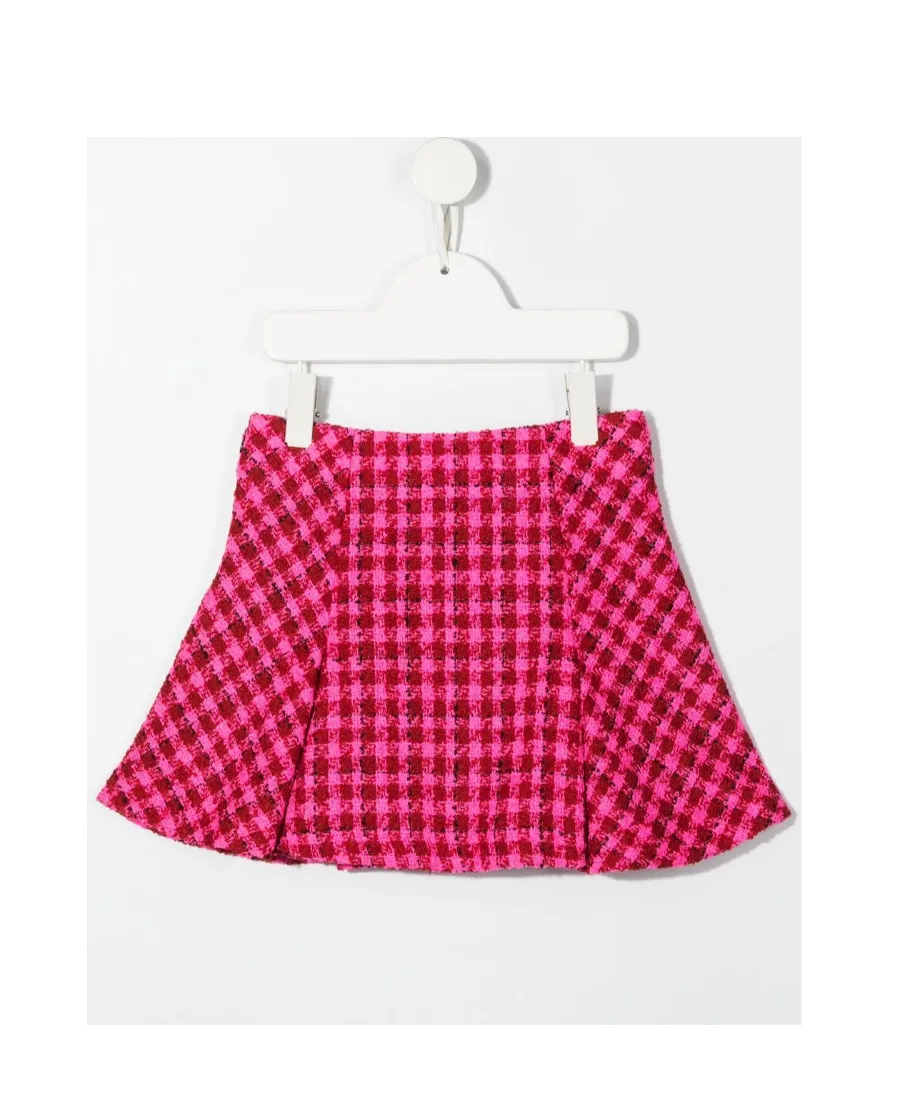 Tweed Check Skirt