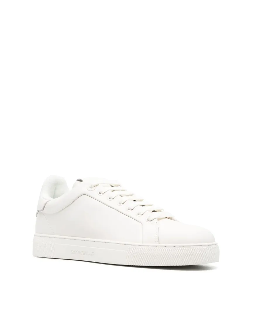 Emporio Armani Round-Toe Lace-Up Sneakers