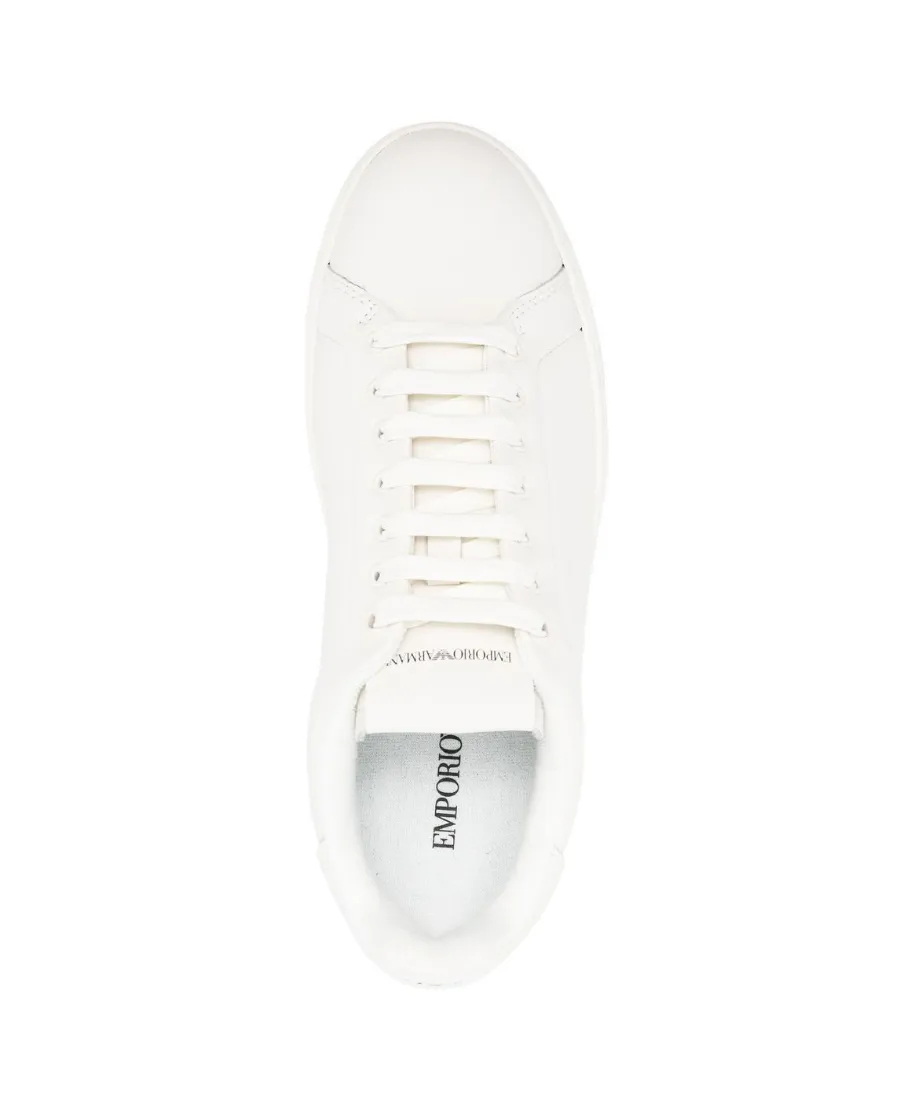 Emporio Armani Round-Toe Lace-Up Sneakers