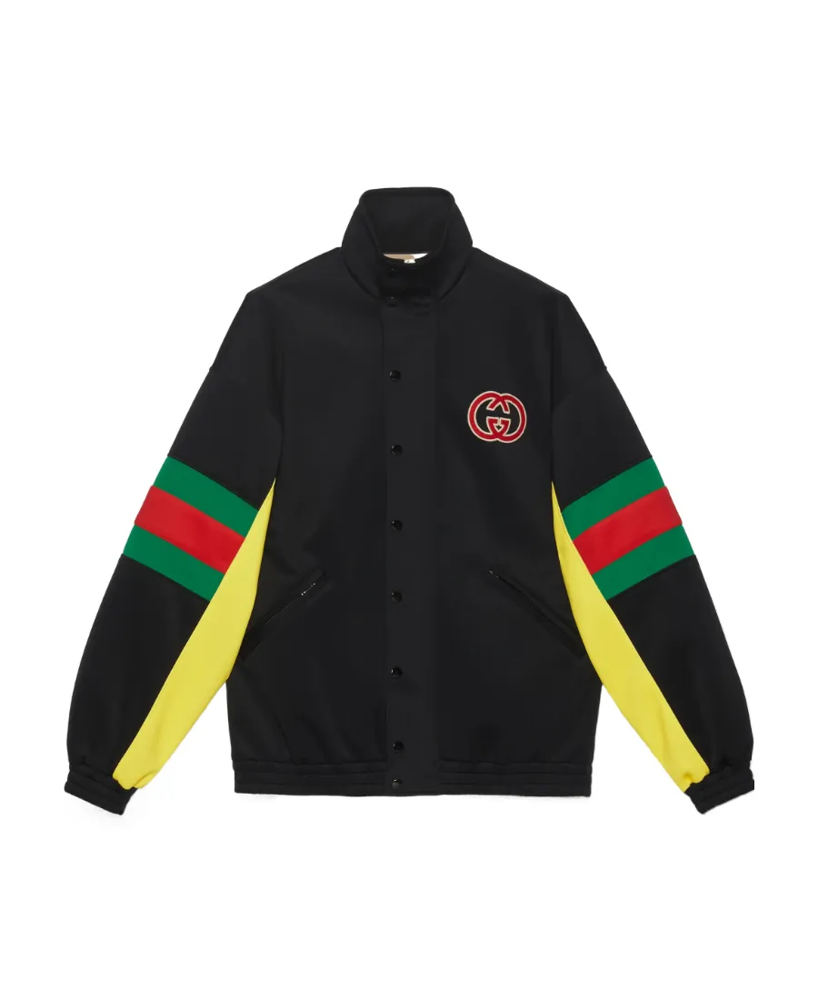 Gucci Logo Patch Detail Buttoned Jacket