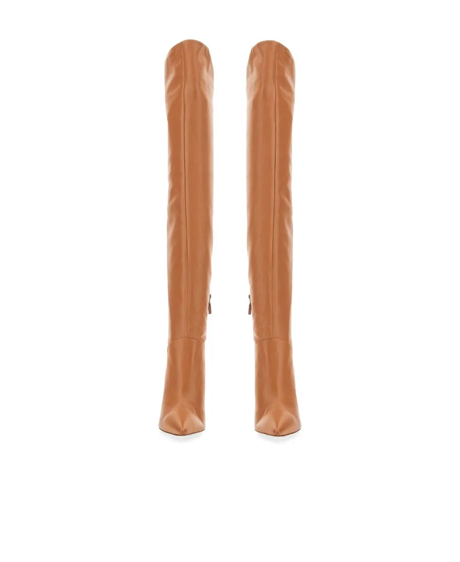 Logo High-Heeled Boots