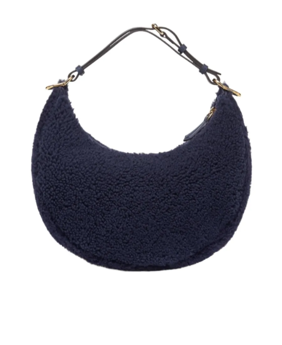 Dark Blue Sheepskin Bag