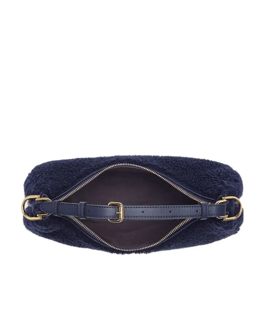 Dark Blue Sheepskin Bag