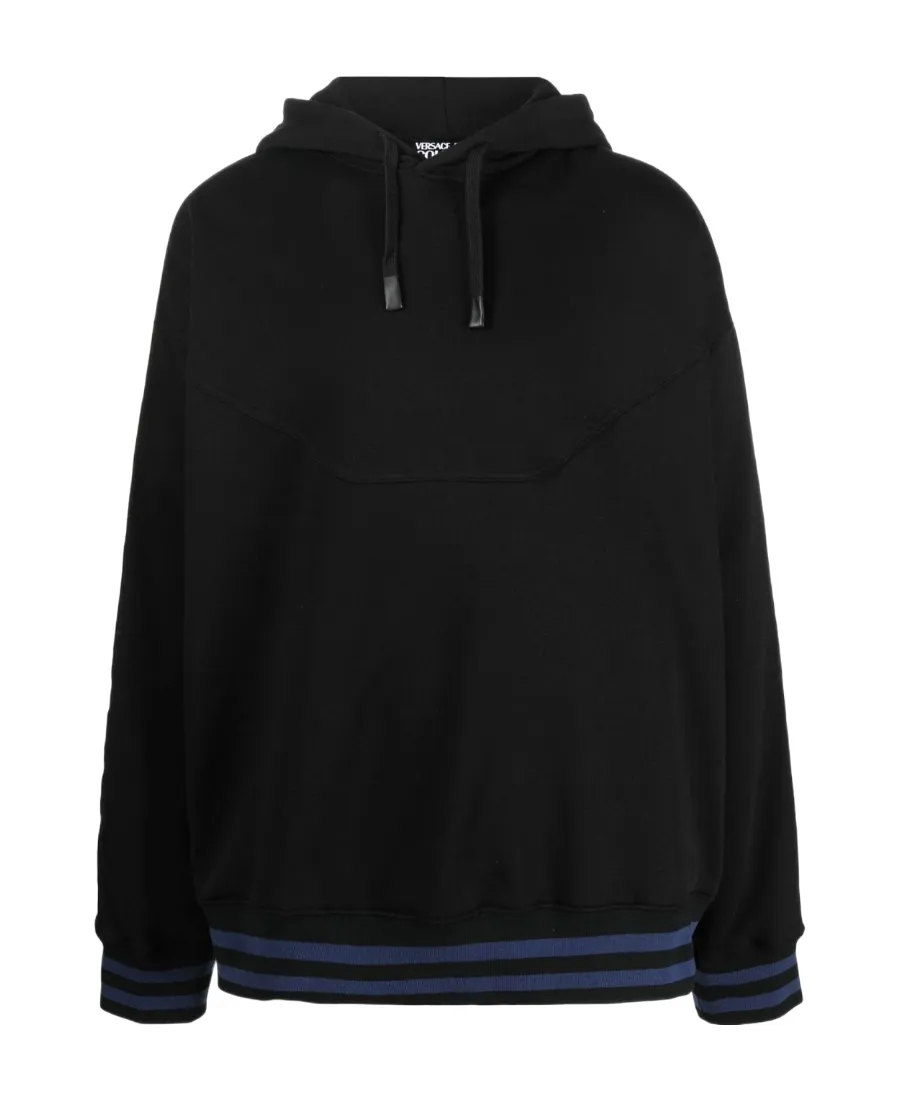 Versace Jeans Couture Logo Tape Drawstring Hoodie