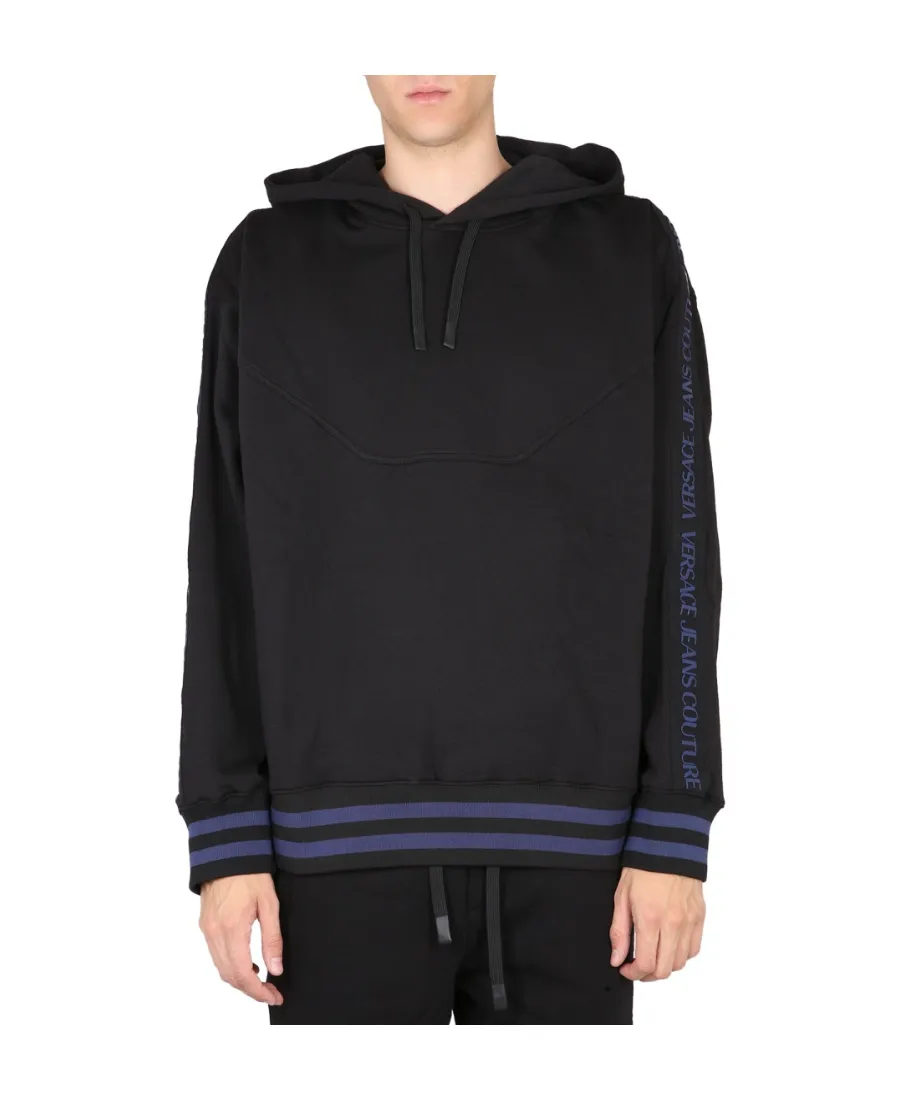 Versace Jeans Couture Logo Tape Drawstring Hoodie
