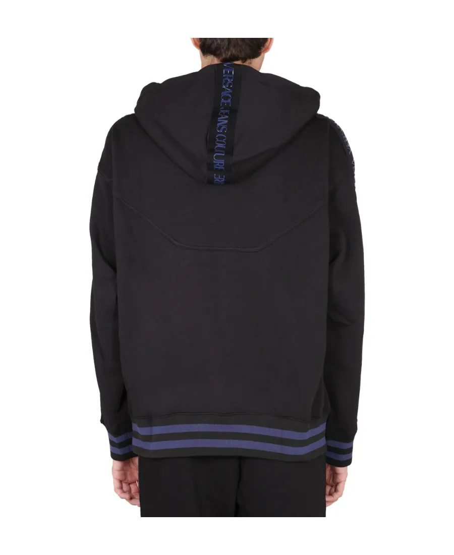 Versace Jeans Couture Logo Tape Drawstring Hoodie