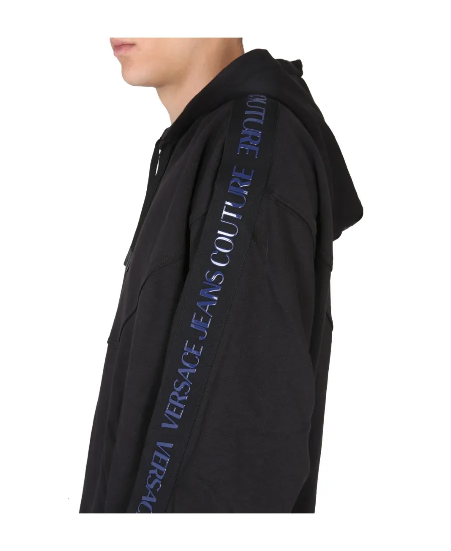 Versace Jeans Couture Logo Tape Drawstring Hoodie