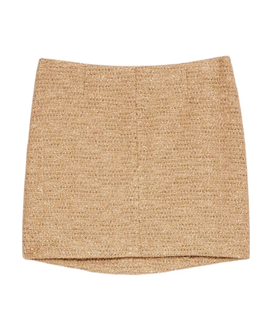 Mini Skirt In Lurex Natte