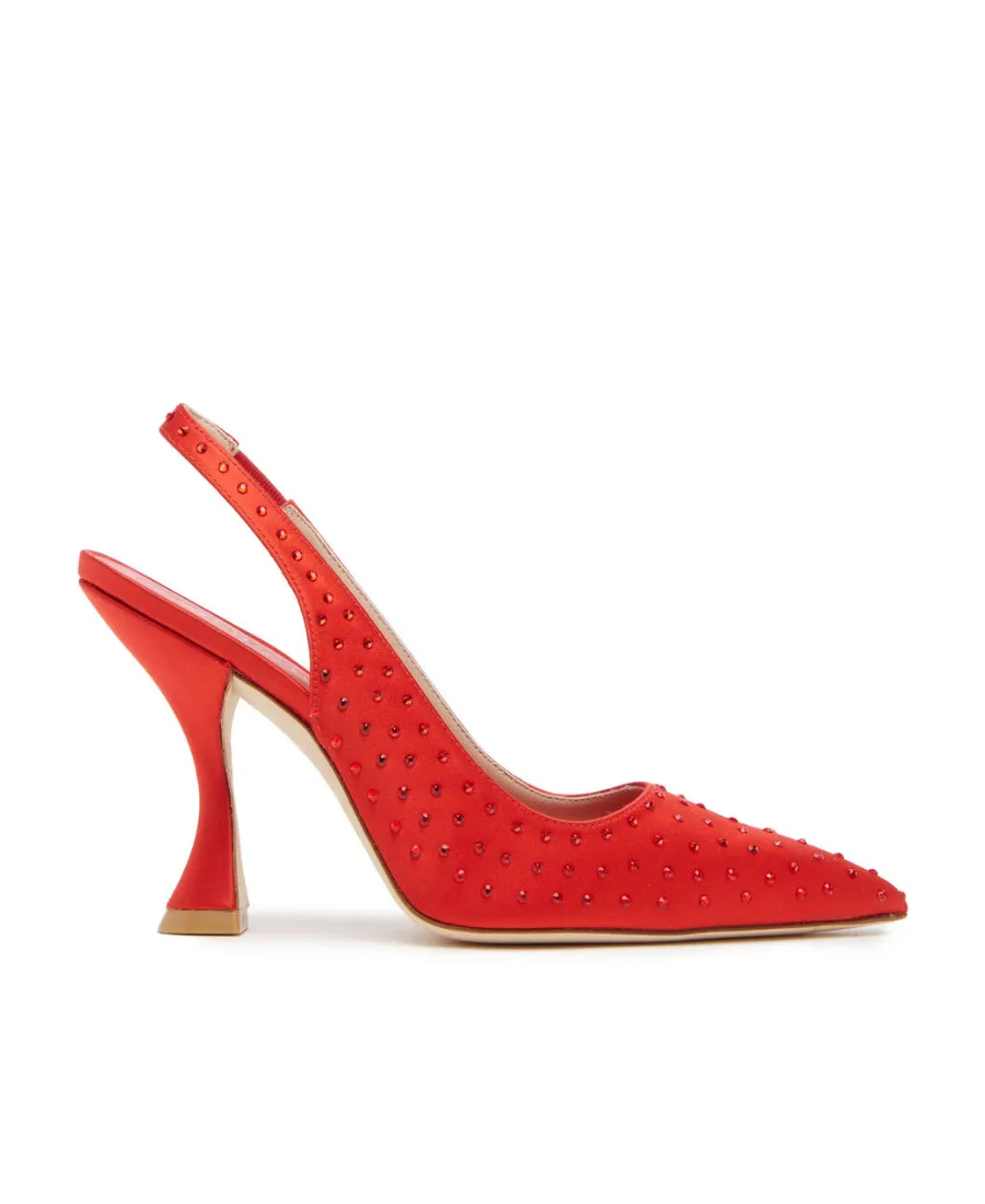 Say Rhinestone Pumps