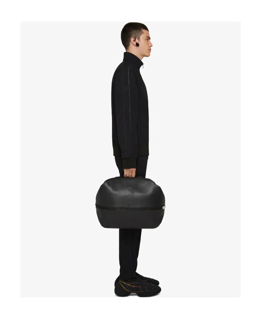 Slim Fit Jogger Pants In Jersey And Leather