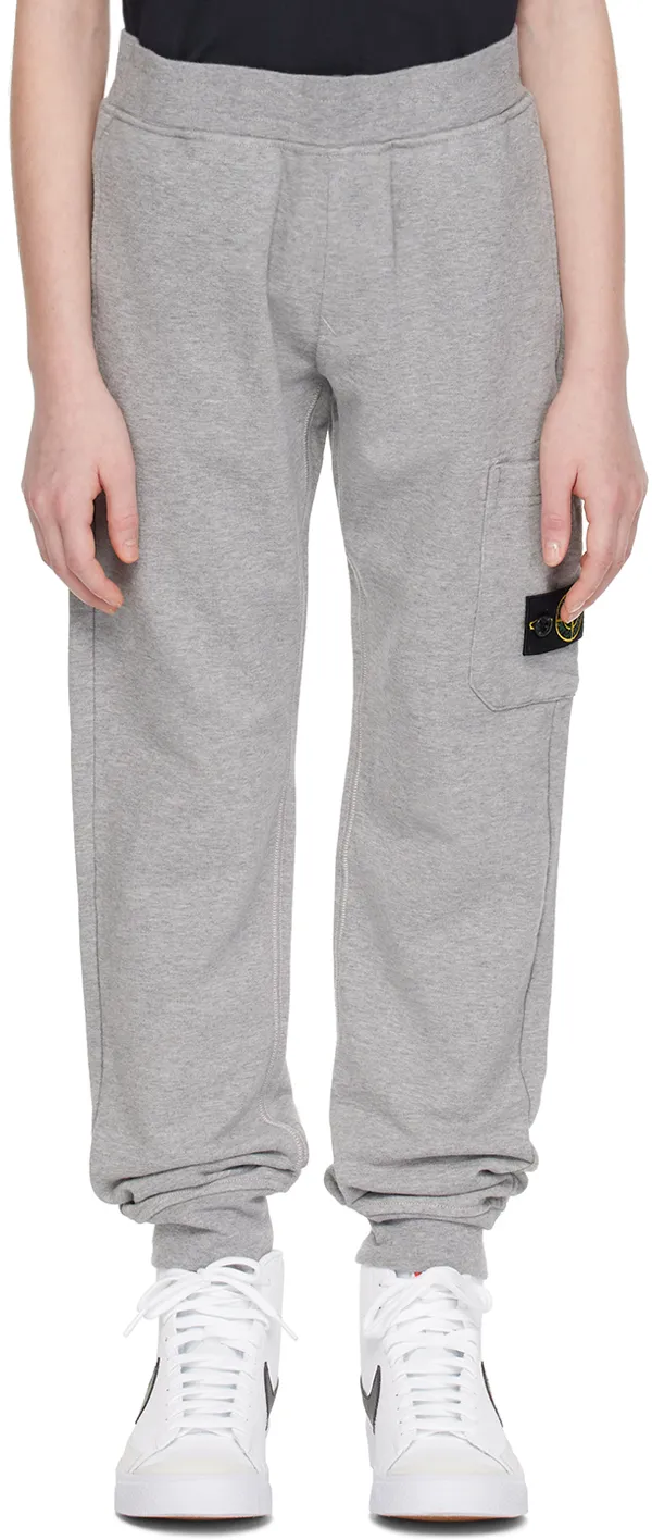 Stone Island Junior Compass-Patch Elasticated Waistband Track Pants
