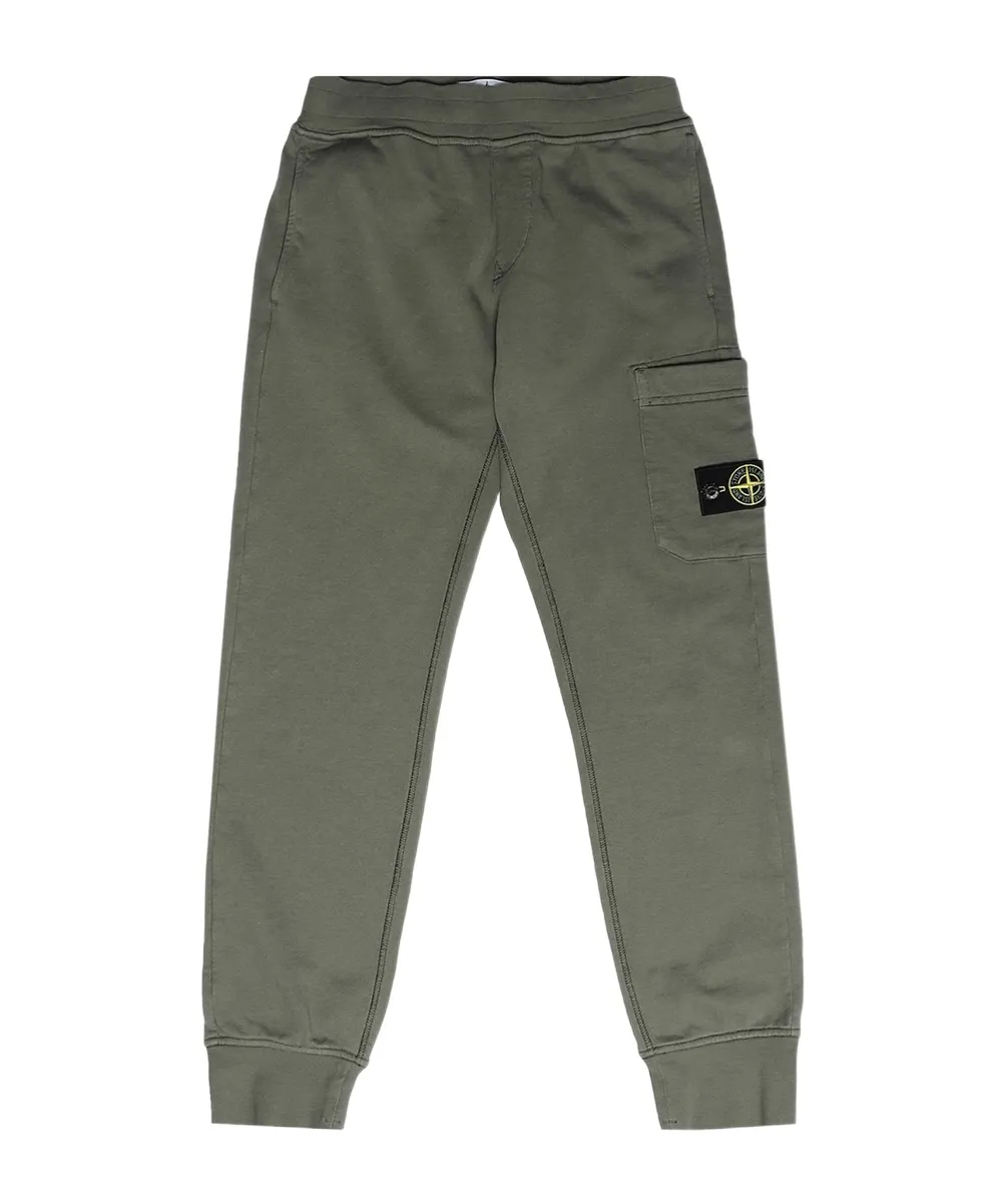 Stone Island Junior Compass-Patch Elasticated Waistband Track Pants