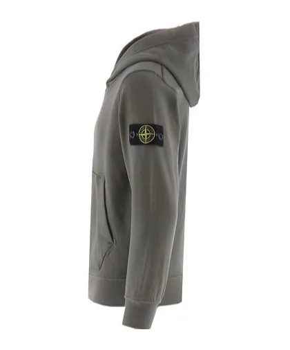 Stone Island Junior Compass-Patch Long-Sleeved Hoodie