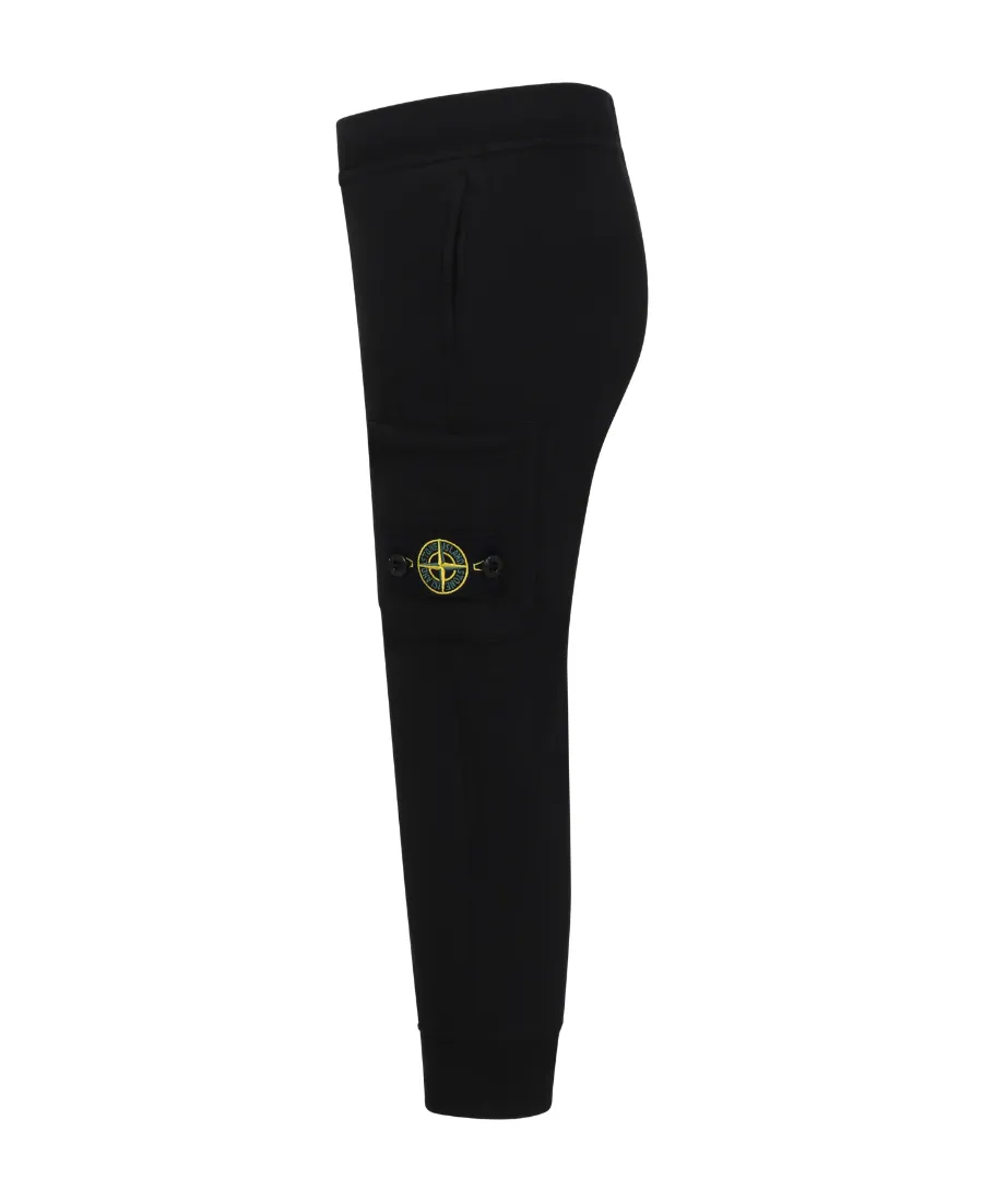 Stone Island Junior Compass-Patch Elasticated Waistband Track Pants