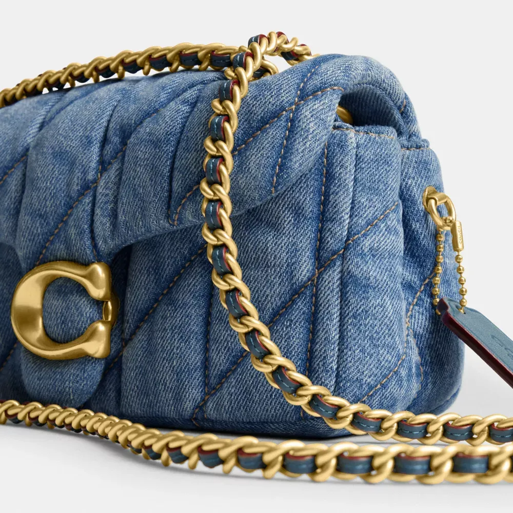 Coach Tabby 20 Logo Plaque Quilted Shoulder Bag