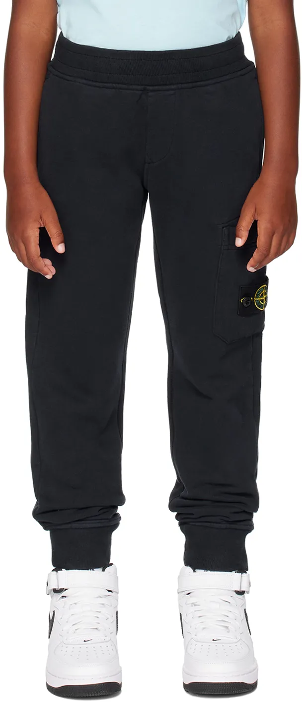 Stone Island Junior Logo Patch Trousers