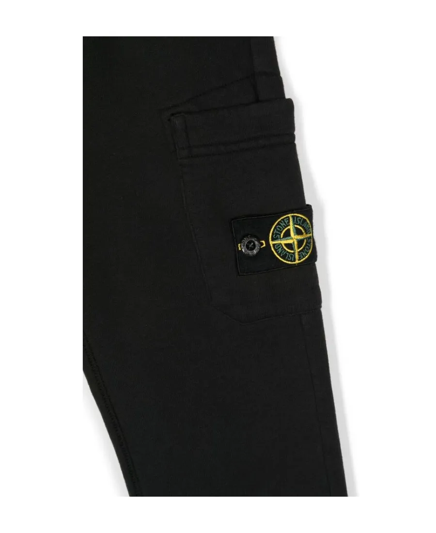 Stone Island Junior Logo Patch Trousers