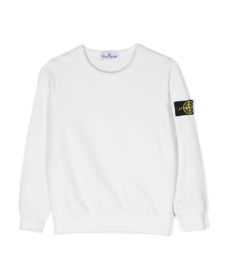 Stone Island Junior Compass-Motif Crewneck Sweatshirt