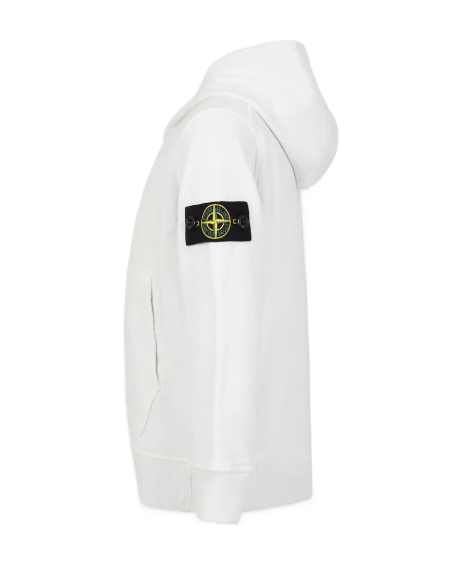Stone Island Junior Compass Patch Long-Sleeved Hoodie