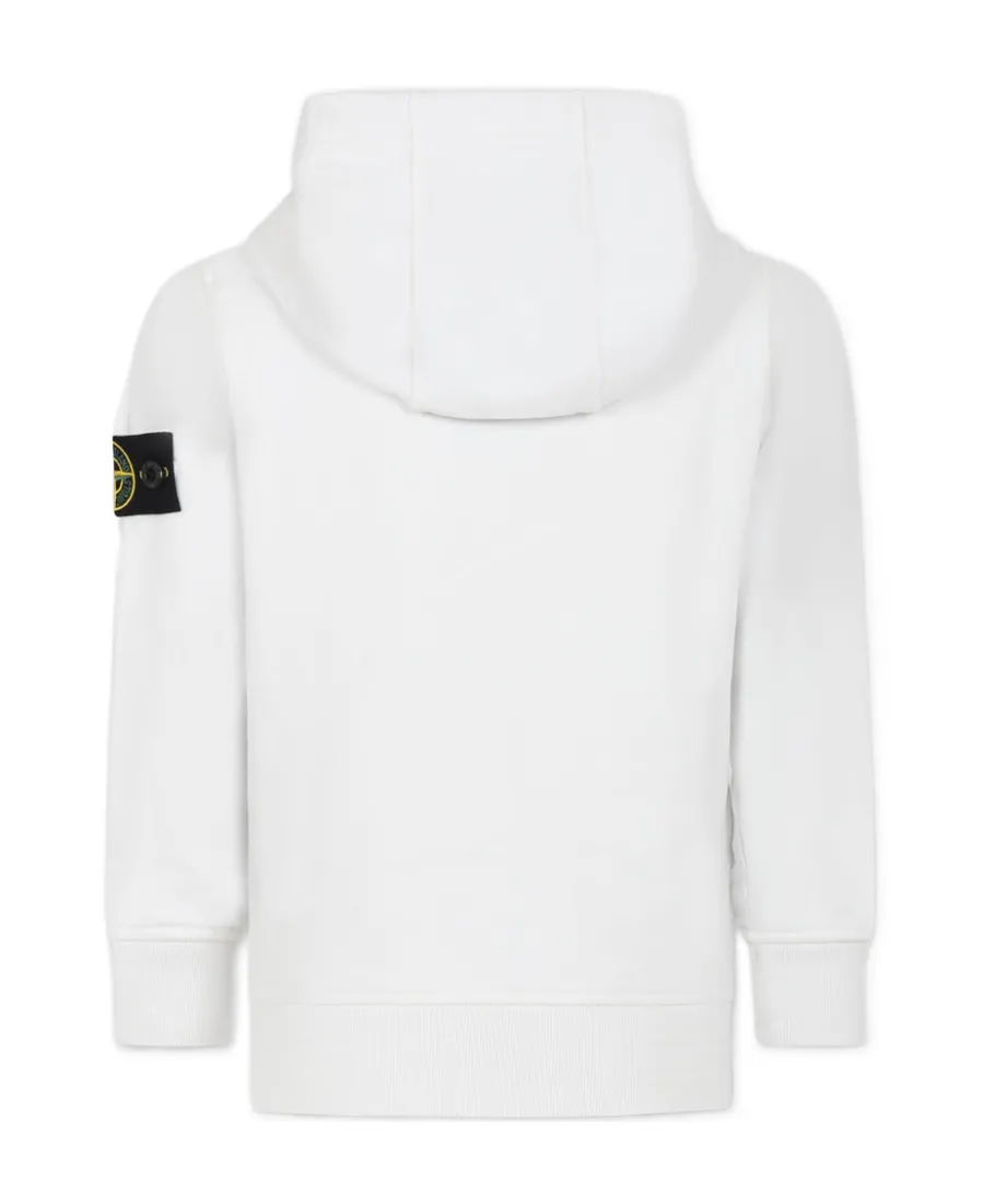 Stone Island Junior Compass Patch Long-Sleeved Hoodie