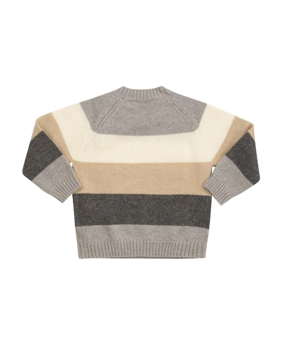 Il Gufo Striped Knitted Jumper