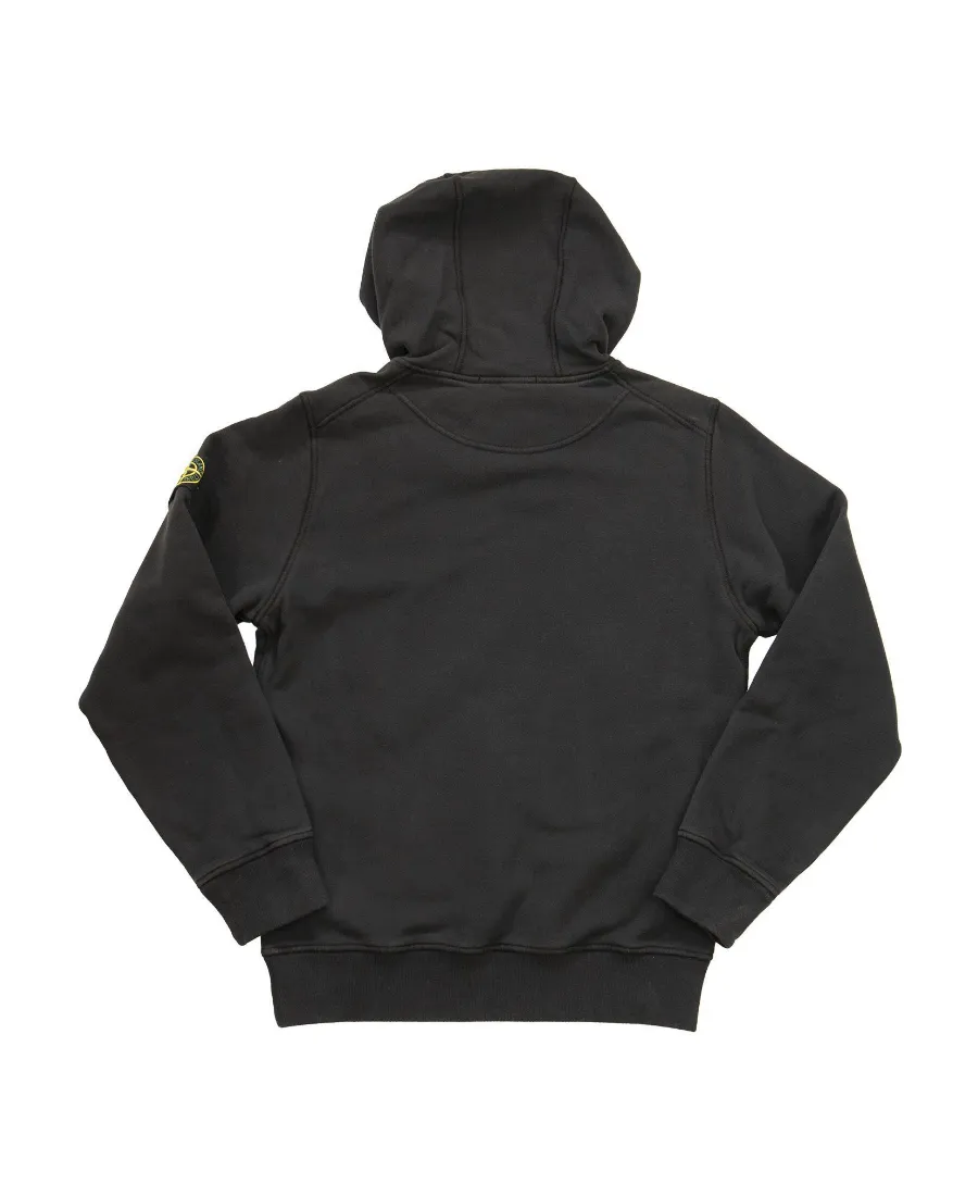 Stone Island Junior Compass Patch Long-Sleeved Hoodie
