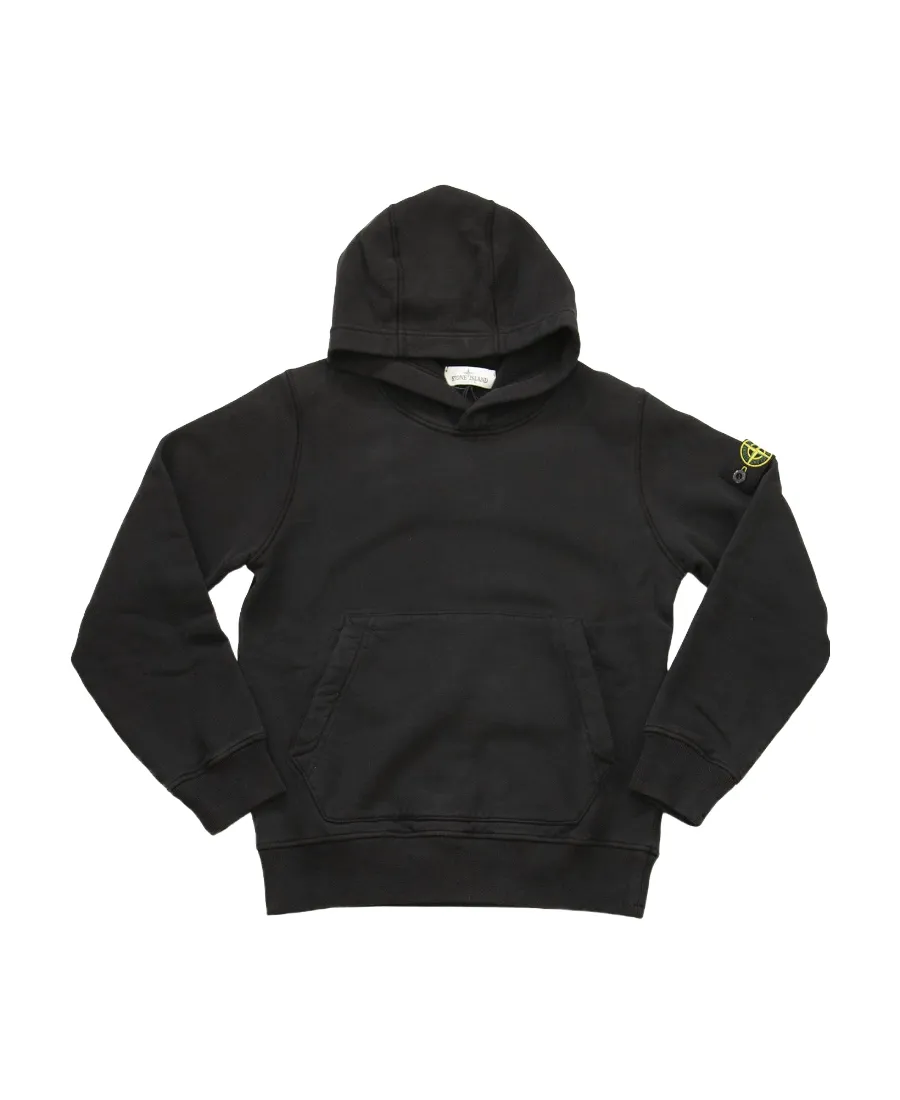 Stone Island Junior Compass Patch Long-Sleeved Hoodie