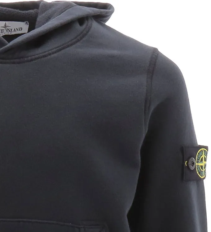 Stone Island Junior Compass Patch Long-Sleeved Hoodie