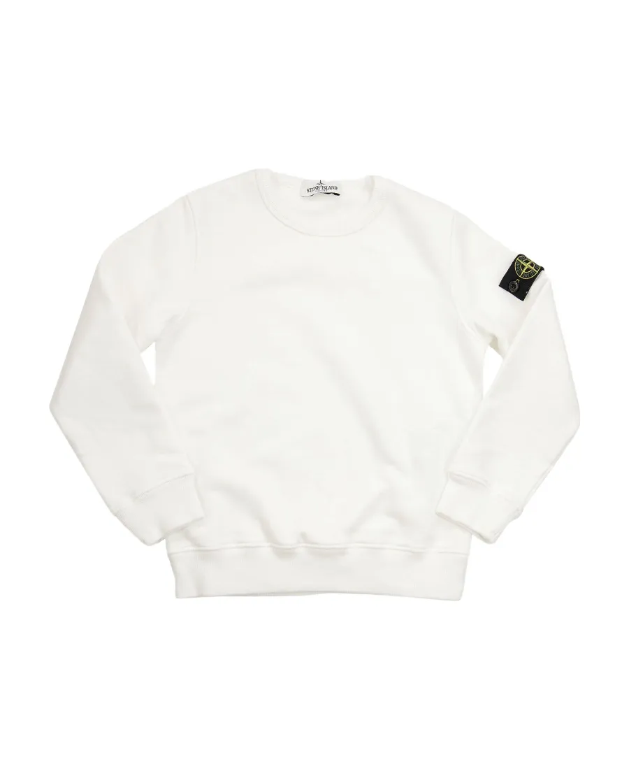 Stone Island Junior Logo Patch Crewneck Sweatshirt