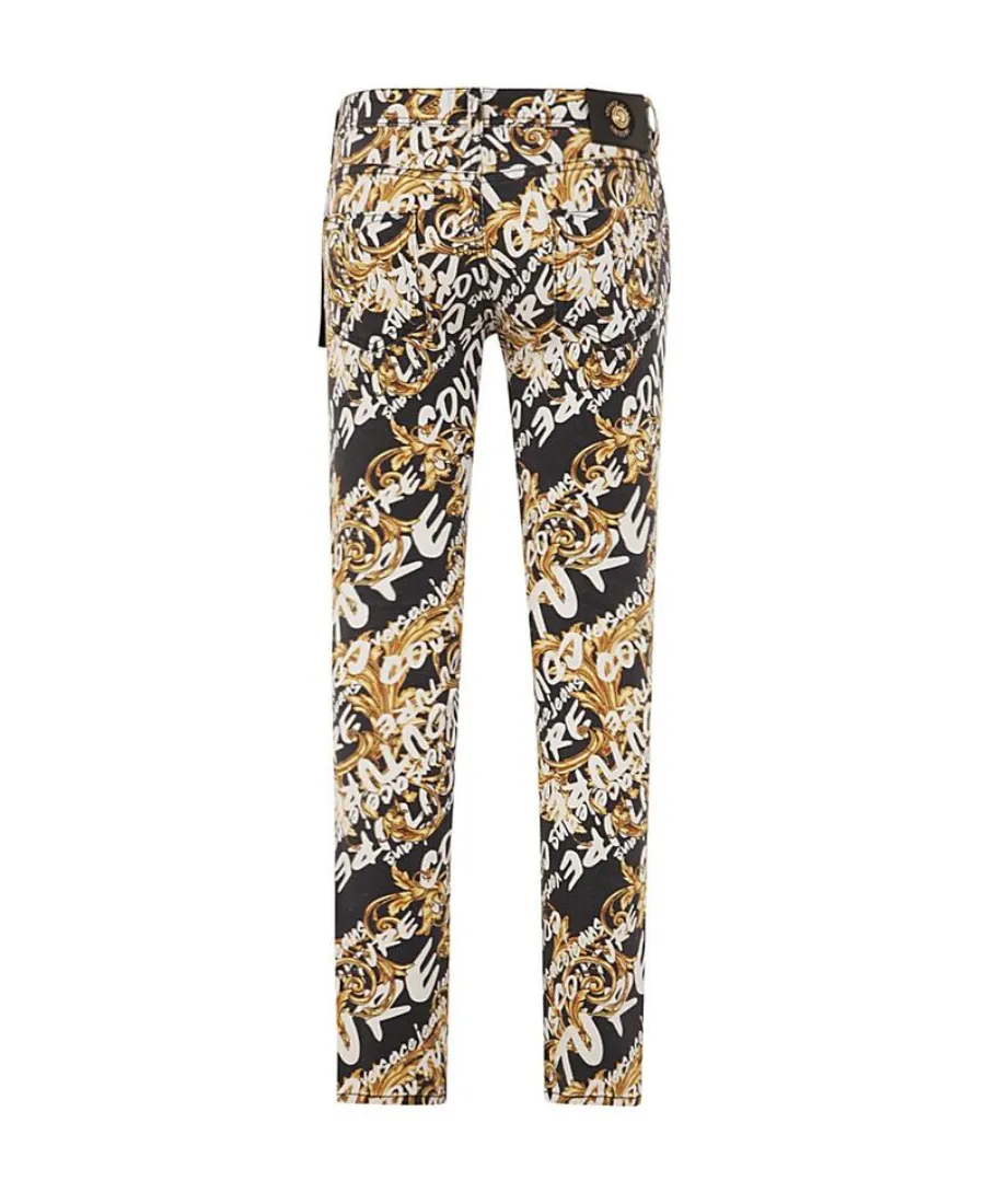 Versace Jeans Couture Graphic Printed Skinny Jeans
