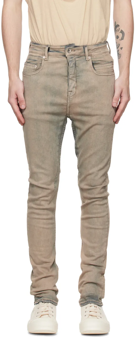 Slim-Cut Cotton Jeans