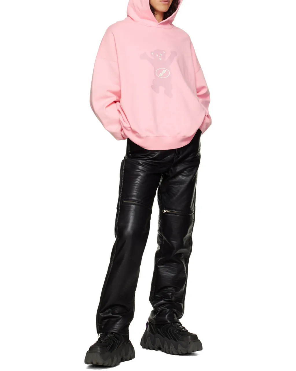 Logo Print Cotton Hoodie