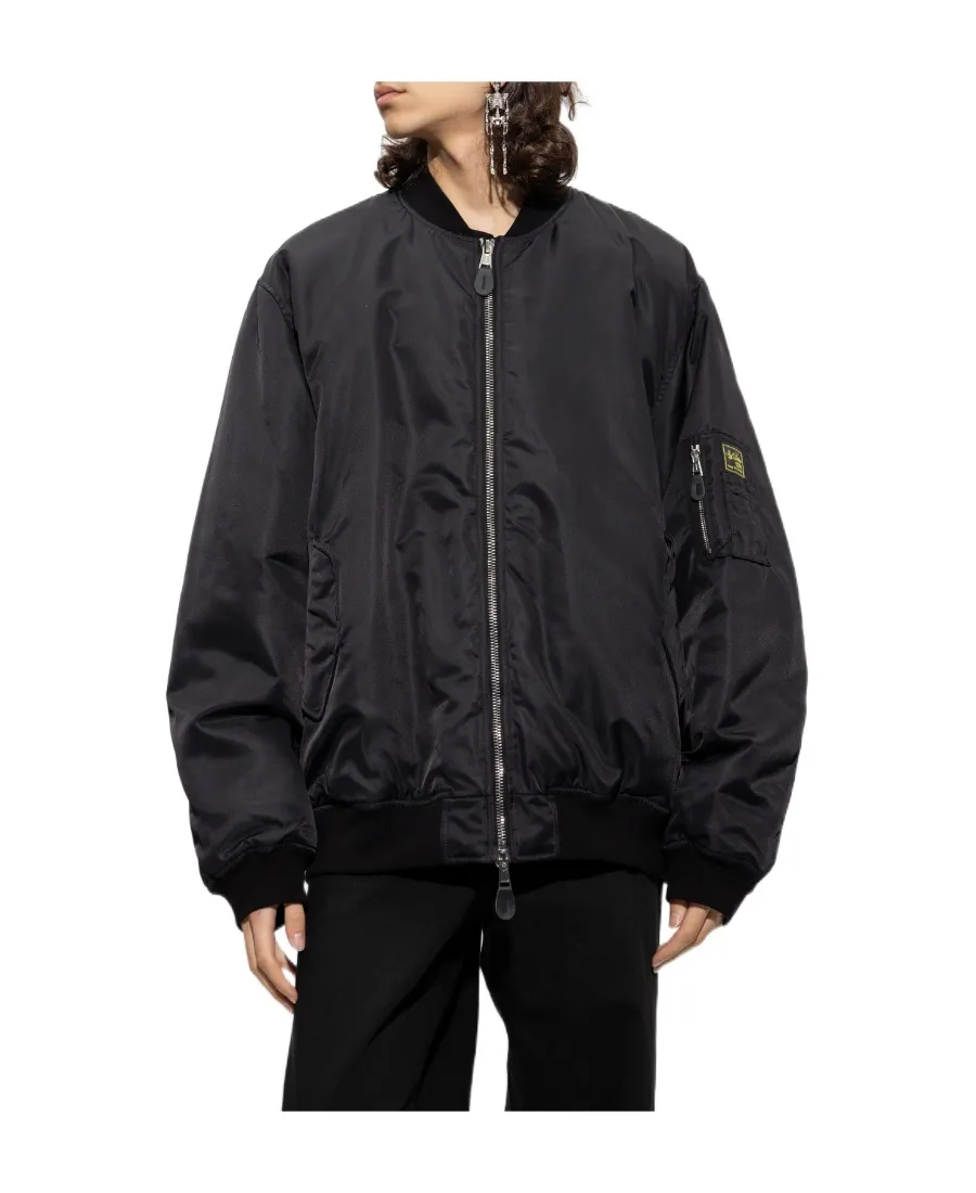 Detached-Print Bomber Jacket