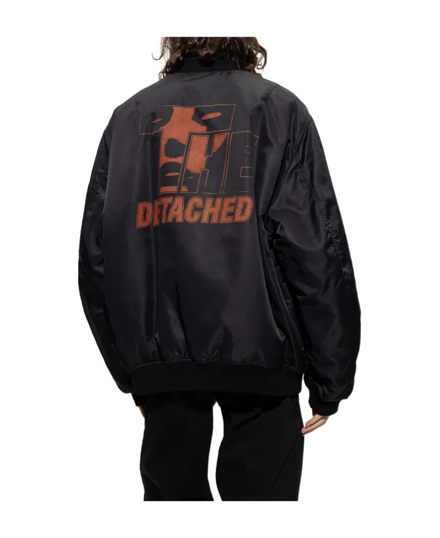 Detached-Print Bomber Jacket