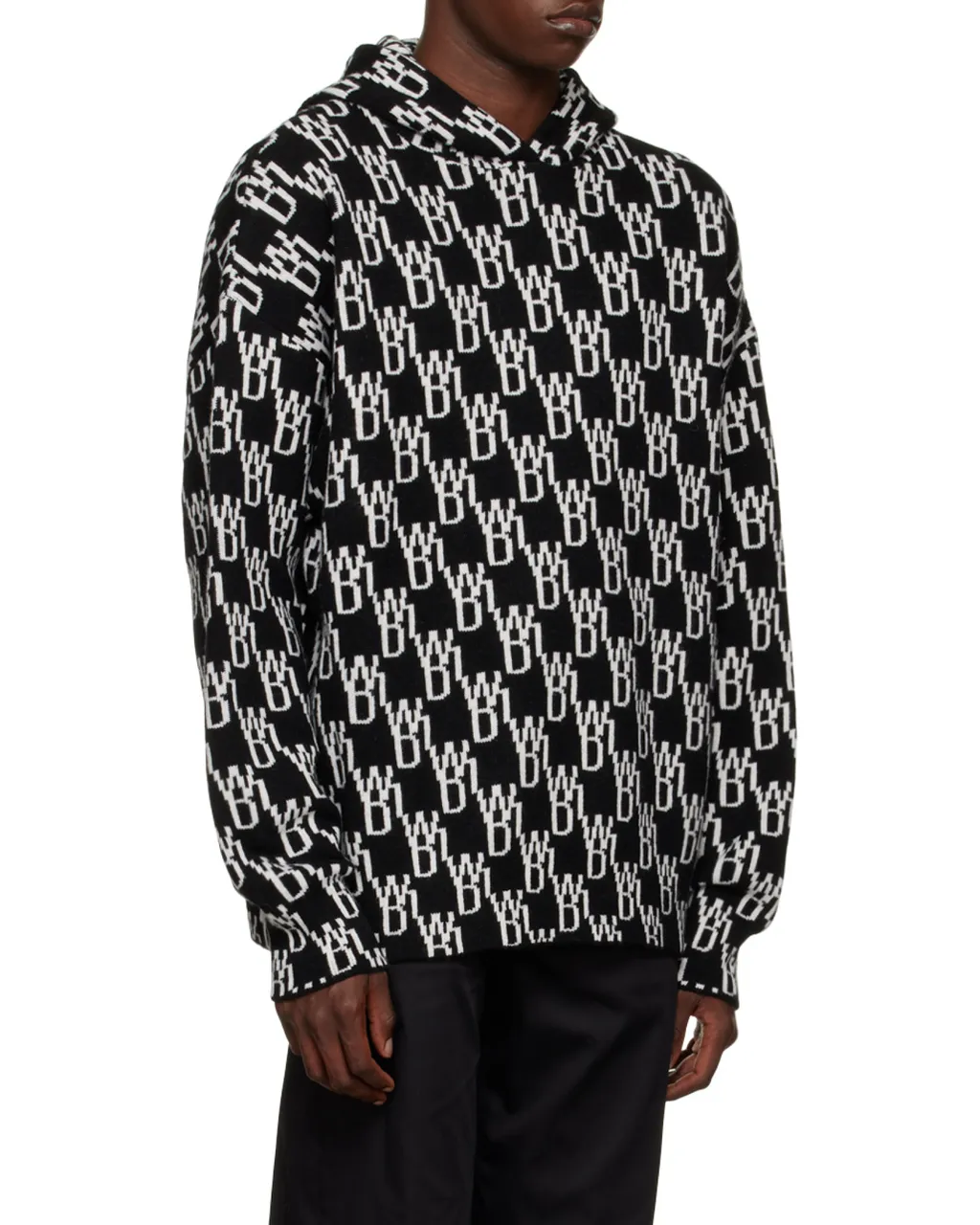 Monogram Knitted Hoodie
