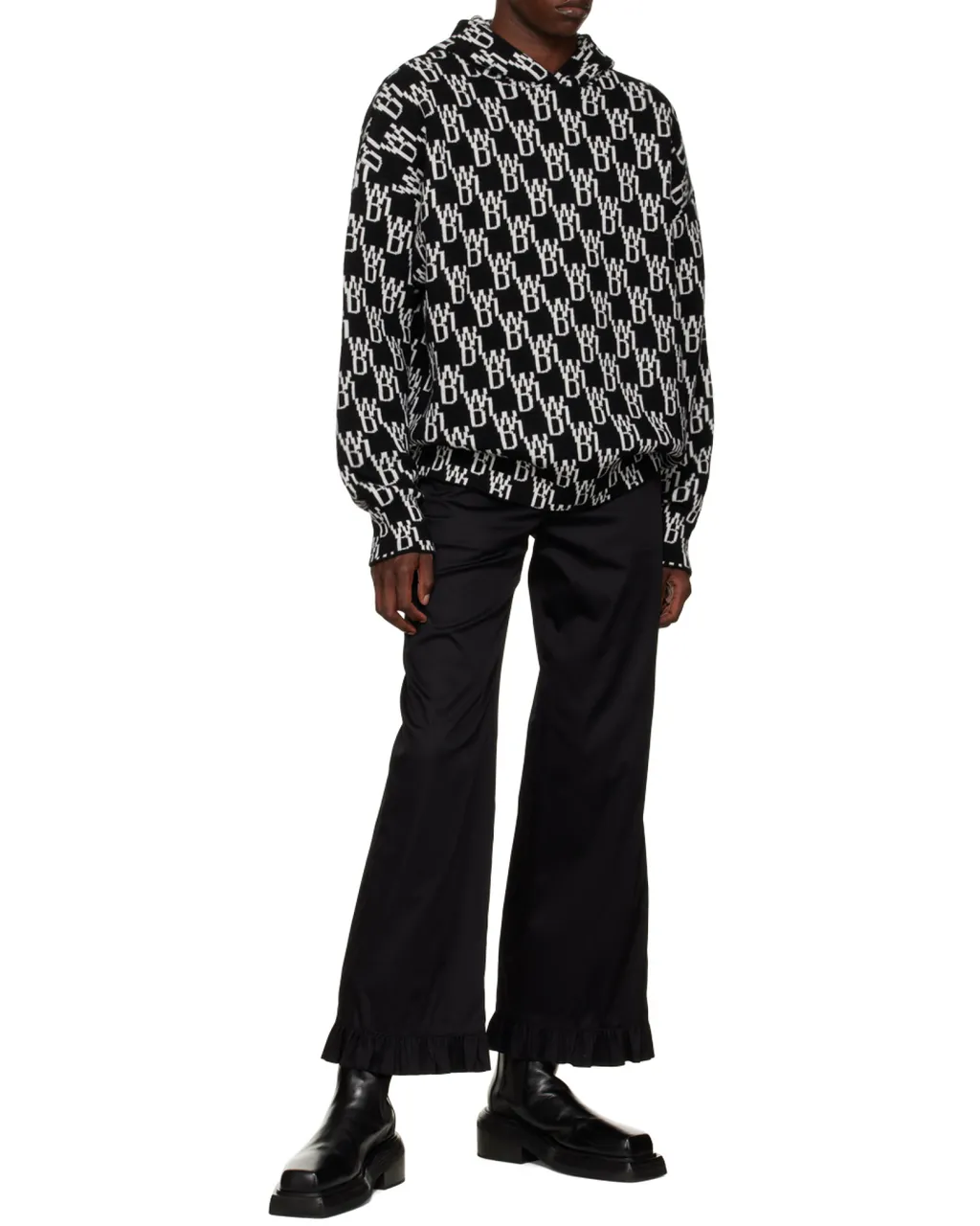 Monogram Knitted Hoodie